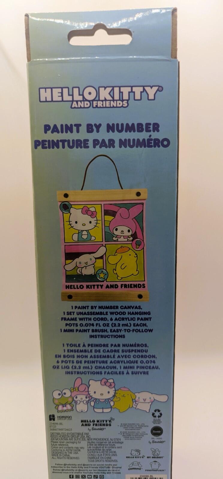 Hello Kitty and Friends Paint by Number Kit