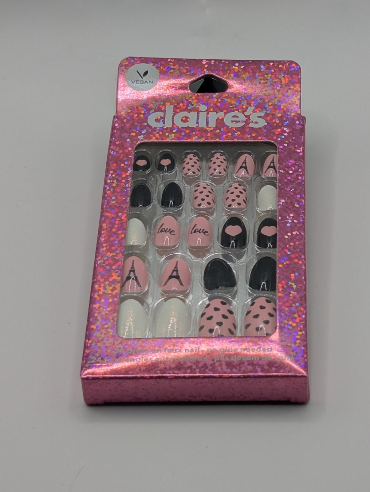 Claire's Pink Stiletto Press on Nails