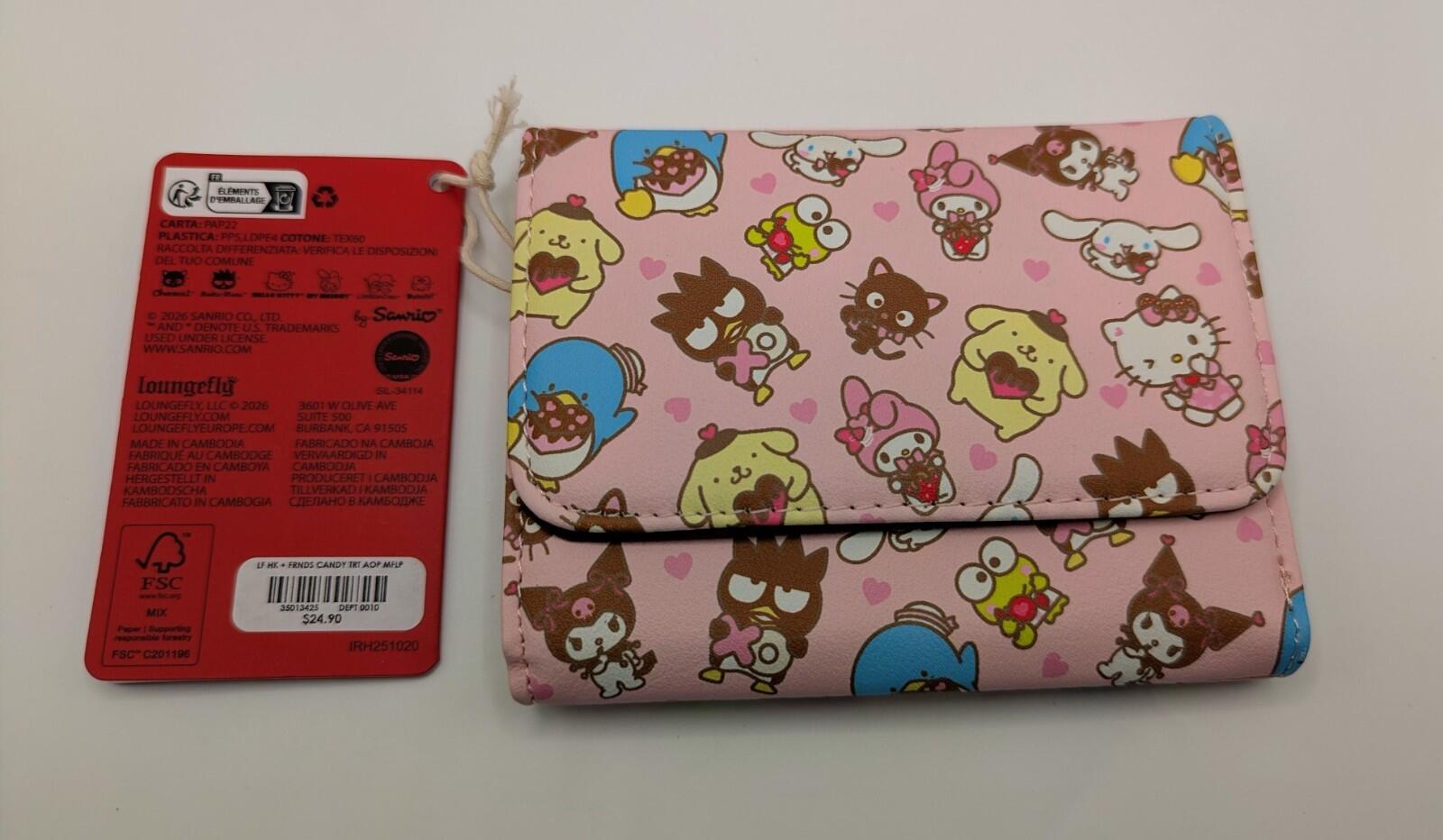 Loungefly Sanrio Hello Kitty & Friends Pink Candy Wallet