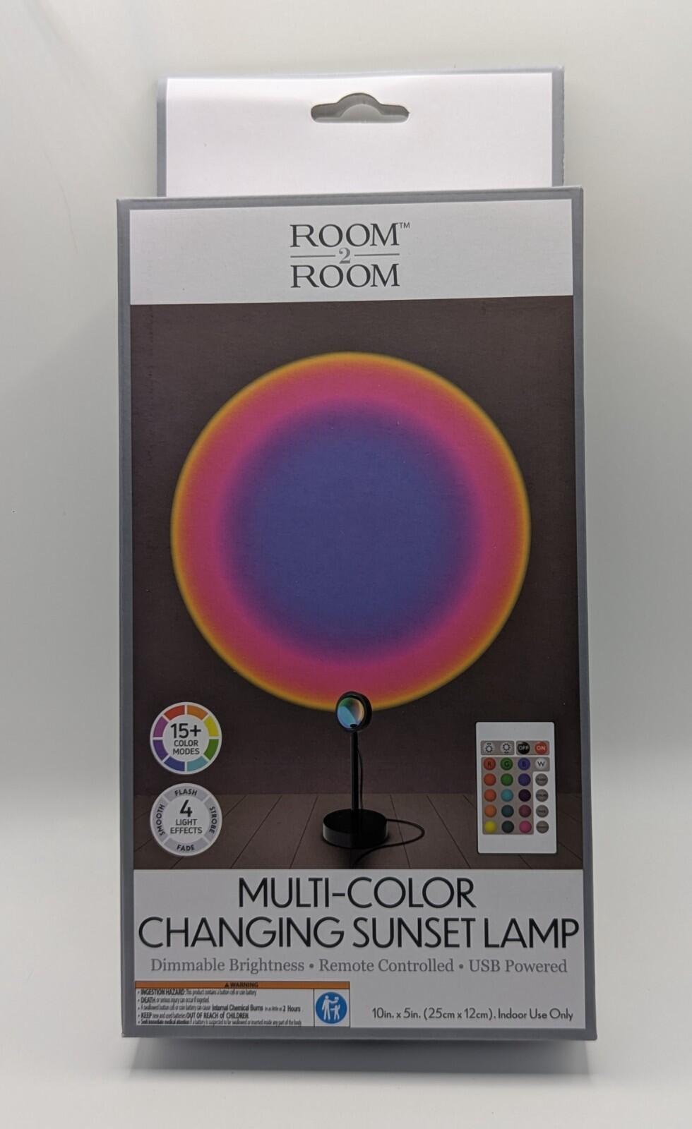 Room 2 Room Multi-Color Changing Sunset Lamp