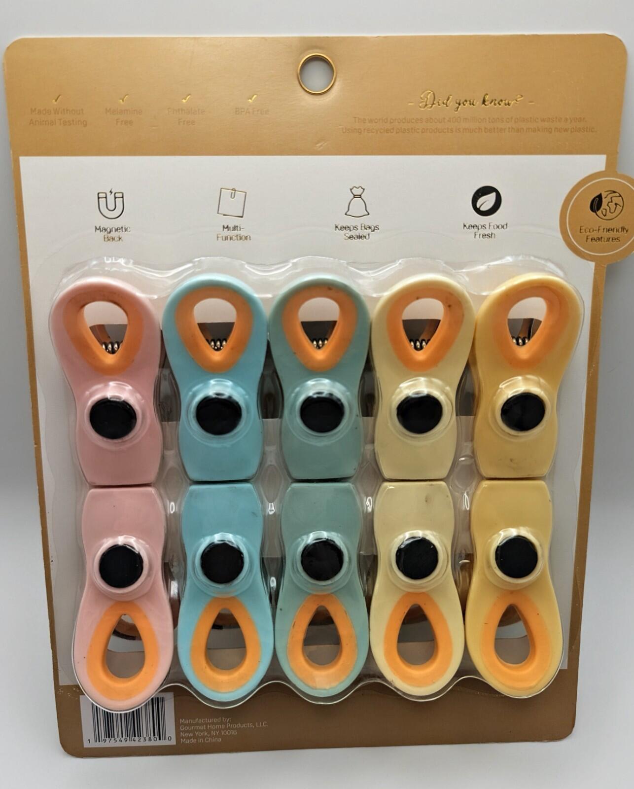 10-piece Magnetic Bag Clips