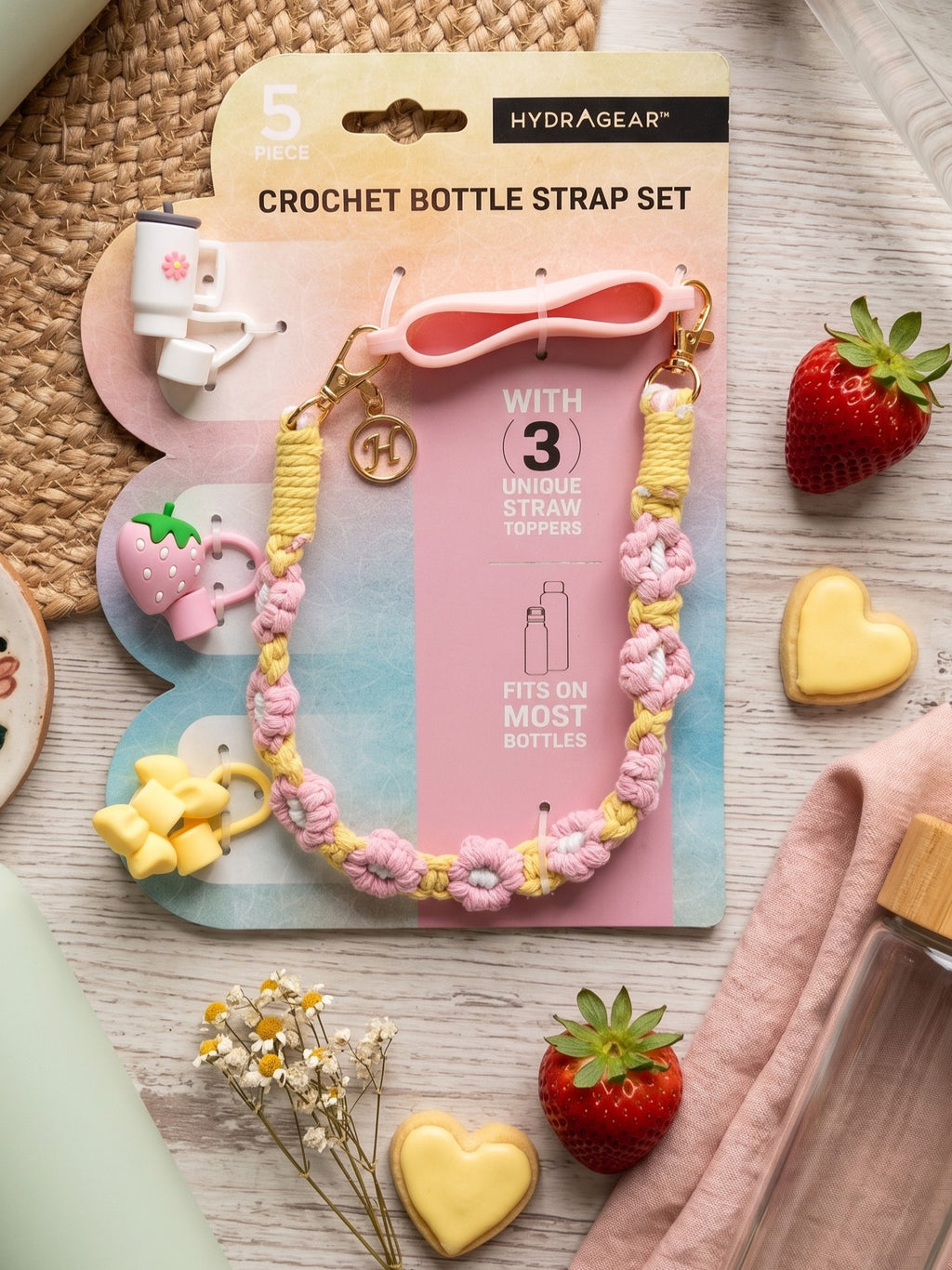 HydraGear Water Bottle Strap Set