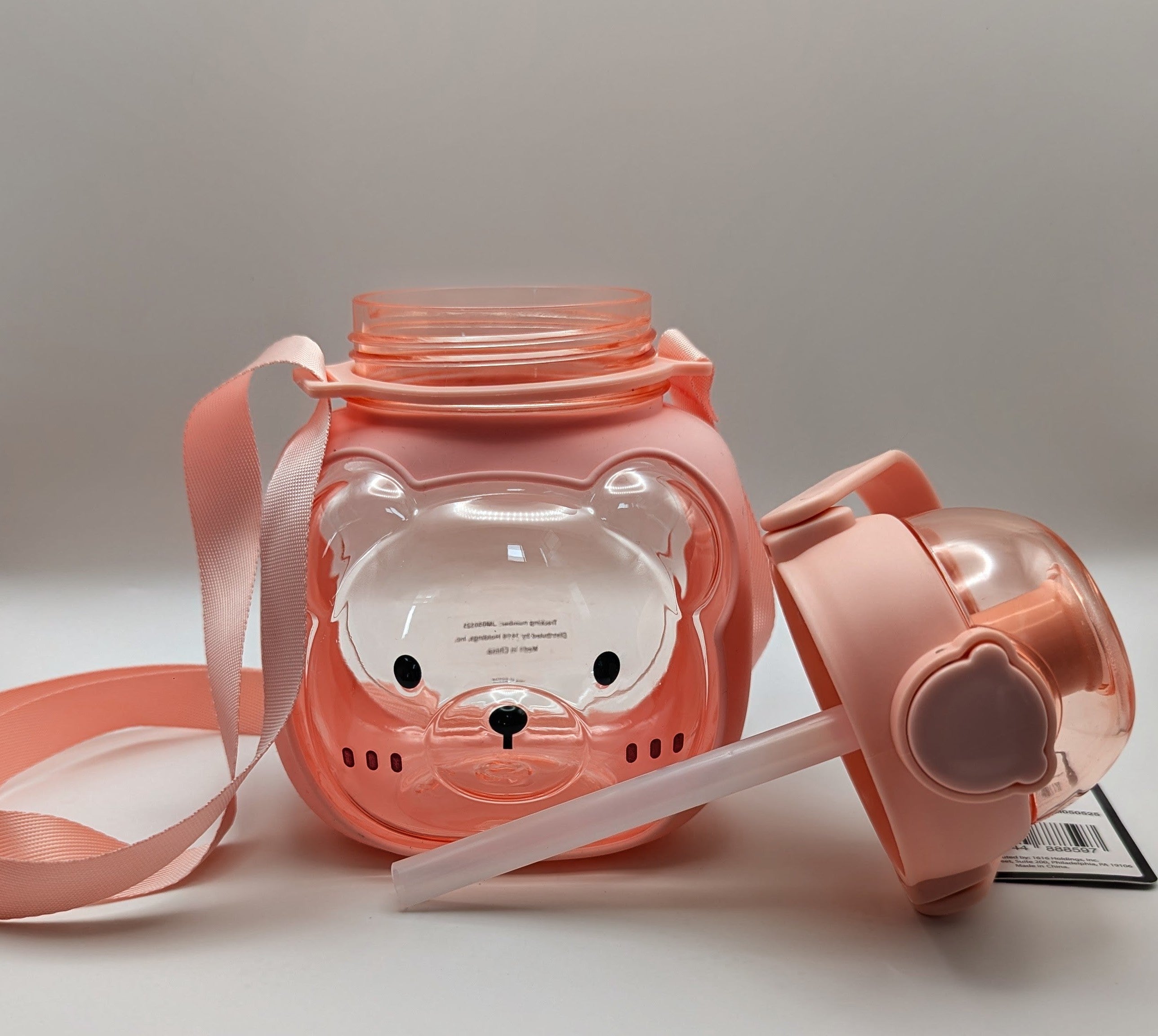 Pink Bear 30oz Water Bottle