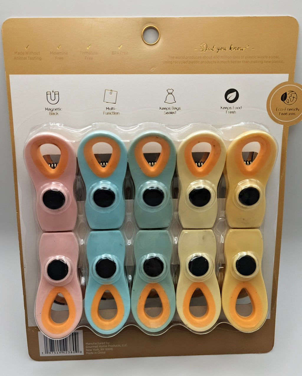 10-piece Magnetic Bag Clips