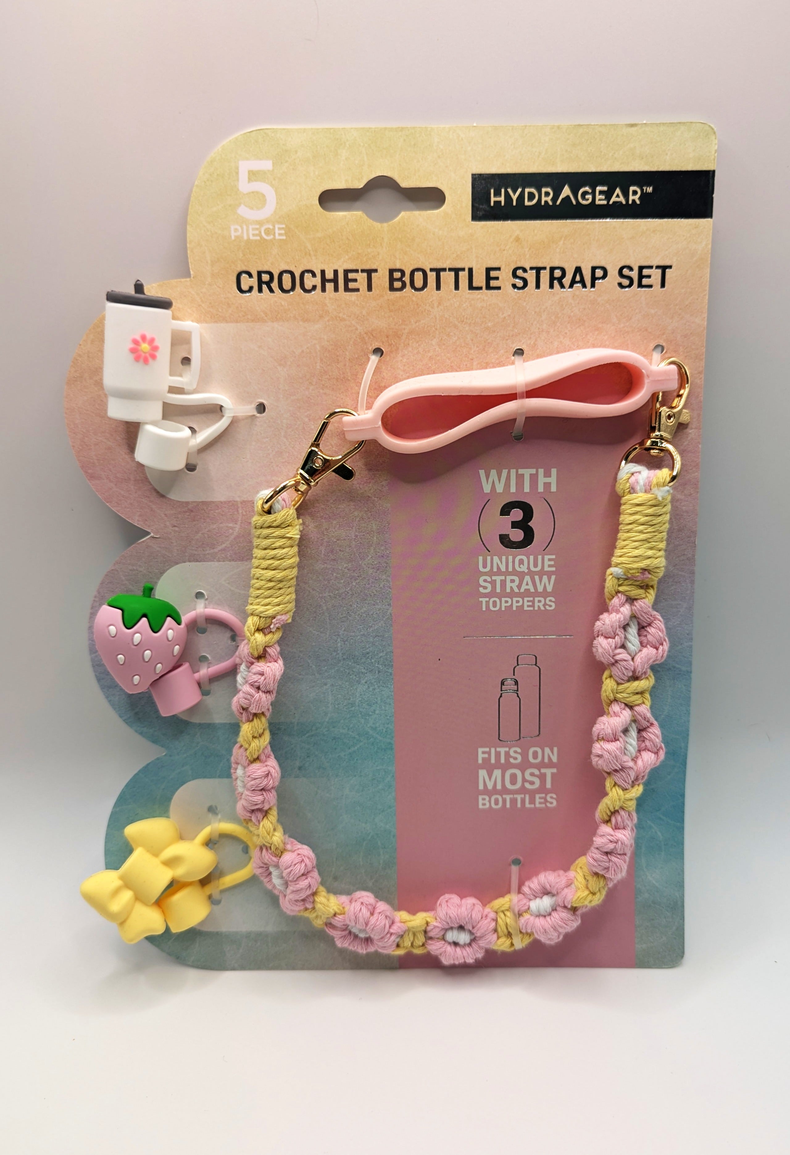 HydraGear™ 5-Piece Crochet Bottle Strap Set