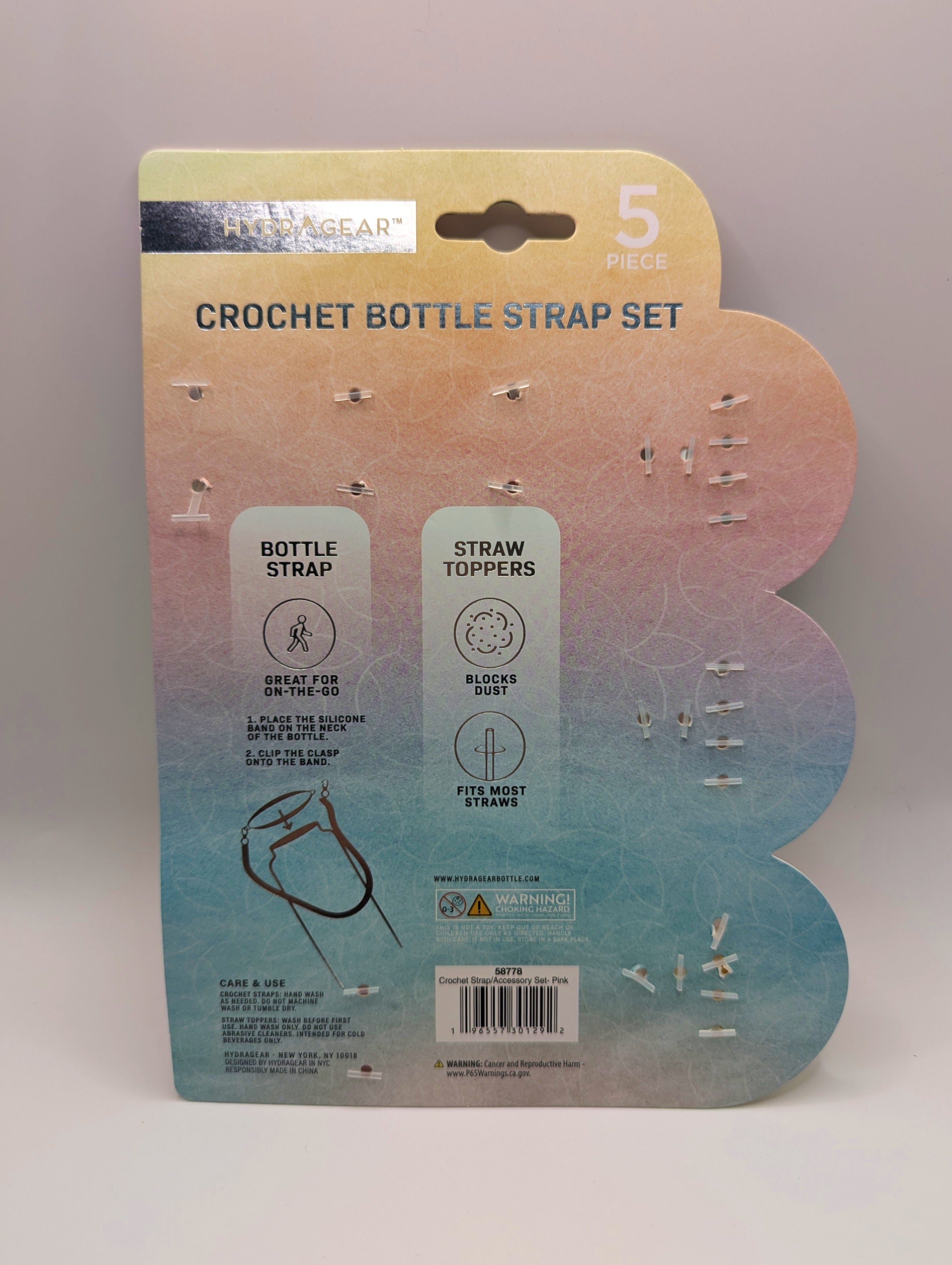 HydraGear™ 5-Piece Crochet Bottle Strap Set