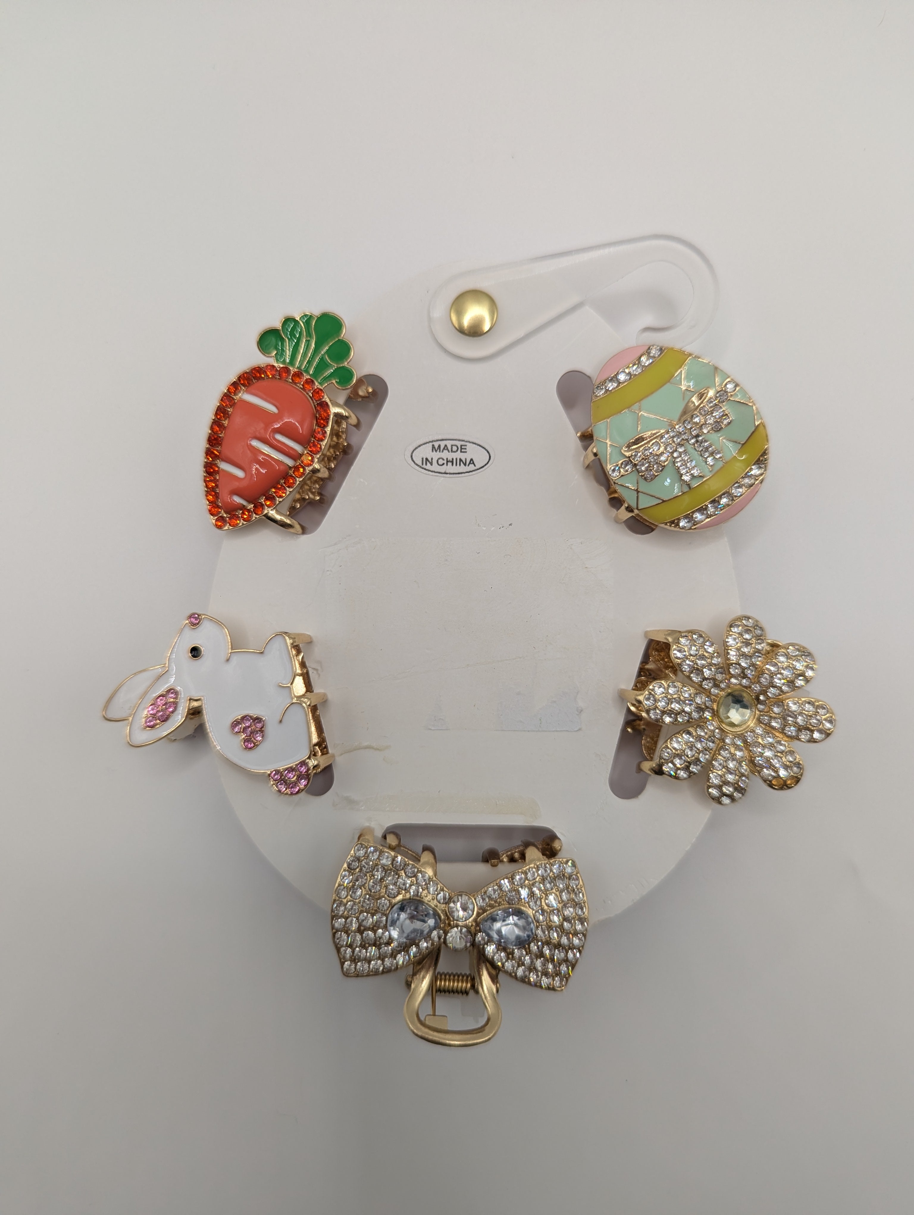 Jeweled Mini Hair Claw Clips