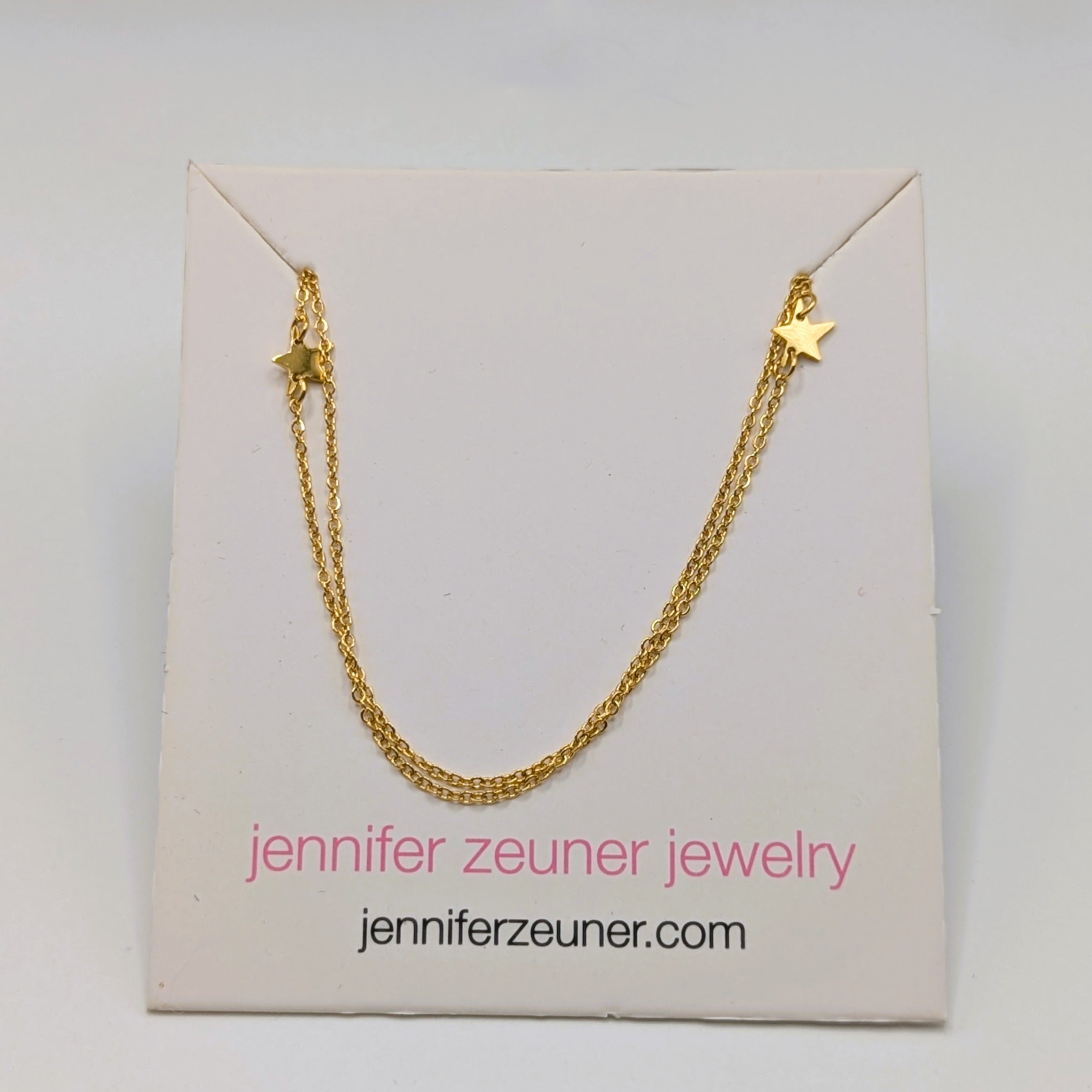 Jennifer Zeuner Double Star Necklace