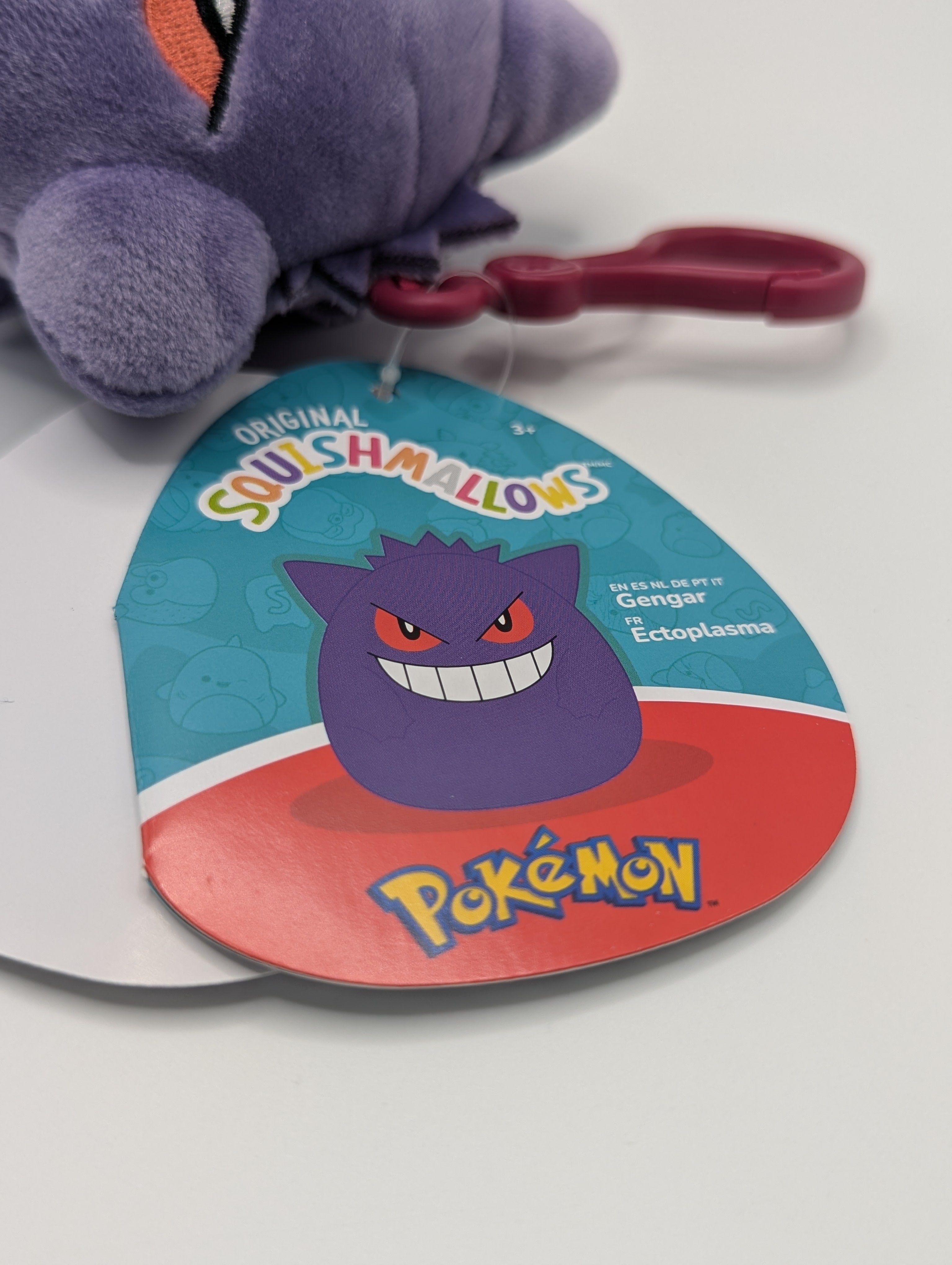 Squishmallows Pokémon Gengar Plush Clip