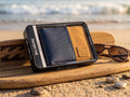 Billabong Leather and Suede Bi-Fold Wallet