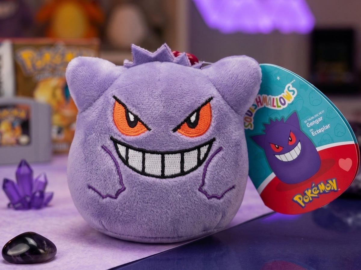 Squishmallows Pokémon Gengar Plush Clip